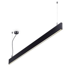 Φωτιστικό Οροφής-Ράγα Linus 268217 120x13/159,5x2cm LED 34W 4000K Black Ideal Lux