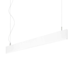 Φωτιστικό Οροφής-Ράγα Linus 268231 120x13/159,5x2cm LED 34W 4000K White Ideal Lux