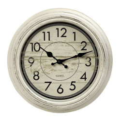 Ρολόι Τοίχου ROL605 29,3x29,3x5cm White Espiel Πολυρεσίνη
