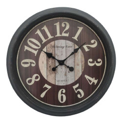 Ρολόι Τοίχου ROL622 55,4x55,4x5,2cm Grey Espiel Πολυρεσίνη