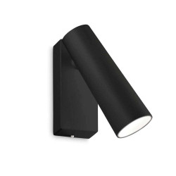 Φωτιστικό Τοίχου-Απλίκα Pipe 281001 4x10,5x12,5cm LED 7W 3000K Black Ideal Lux