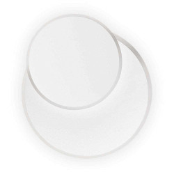 Φωτιστικό Τοίχου-Απλίκα Pouche Round 259345 25x25x5cm LED 14W 3000K White Ideal Lux