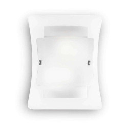 Φωτιστικό Τοίχου-Απλίκα Triplo 026480 29,5x38x10,5cm 2xE27 60W White Ideal Lux