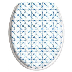 Καπάκι Λεκάνης Soft Close AX00004621 White-Blue Arvix Πλαστικό