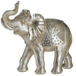 Διακοσμητικός Ελέφαντας 3-70-446-0077 23x11x21cm Silver Inart Πολυρεσίνη