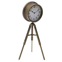 Ρολόι Επιτραπέζιο Τρίποδας 3-20-098-0297 29x24x65cm Gold Inart Μέταλλο