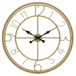 Ρολόι Τοίχου 3-20-977-0314 Φ80cm Gold Inart Μέταλλο