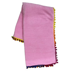 Πετσέτα Θαλάσσης Βελουτέ Βέρα Pink Viopros Θαλάσσης 90x160cm 100% Βαμβάκι