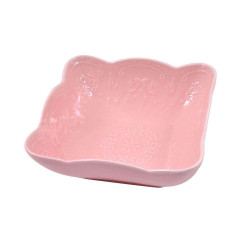 Μπωλ Σερβιρίσματος Τετράγωνο 1-0029-82-016 Pink Etiquette Πορσελάνη