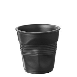 Φλυτζάνι Espresso Froisse RV001640K6 80ml Φ6,5x6cm Black Espiel Πορσελάνη