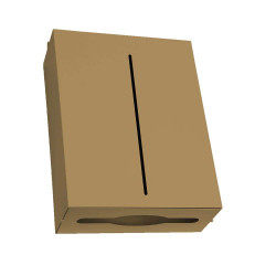 Χαρτοθήκη Επιτοίχια Για Χειροπετσέτες Ζικ - Ζακ  122-173 28,5x10x37cm Matte Amber Pam&Co Ανοξείδωτο Ατσάλι