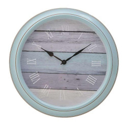 Ρολόι Τοίχου 3-20-284-0168 Φ40x5cm Light Blue Inart Πλαστικό