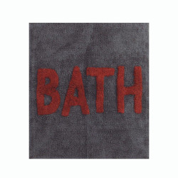 Ταπέτο Μπάνιου Bath Grey Nef-Nef 80 x 80 100% Βαμβάκι