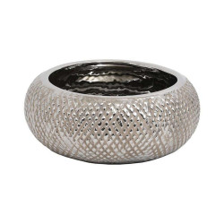 Διακοσμητικό Μπωλ Dot 0024-122-145 7,5cm Silver Κεραμικό