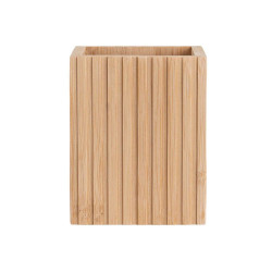 Ποτηροθήκη Τετράγωνη Essentials 02-13097 8,3x6,5x10,3cm Natural Estia Bamboo