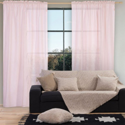 Κουρτίνα Dione Pink Nef-Nef 140X270cm Βαμβάκι-Πολυέστερ