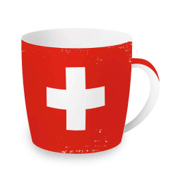Κούπα Flags Switzerland 217SWI 350ml White-Red Easy Life Πορσελάνη
