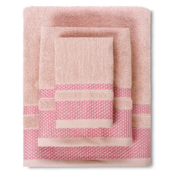 Πετσέτες Alvor (Σετ 3Τμχ) 02.520.10 Pink Cryspo Trio Σετ Πετσέτες 70x140cm Βαμβάκι