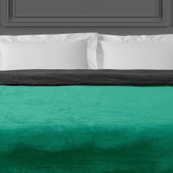 Κουβέρτα Καναπέ Infinity Green-Anthracite Madi 125X170 125x170cm Flannel