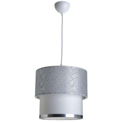 Φωτιστικό Οροφής 6-10-678-0001 Φ30x25/68cm 1xE27 40W Silver-White Click