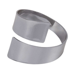 Δαχτυλίδι Πετσέτας Couvert 35009 Φ5x4,5cm Silver GloboStar Μέταλλο