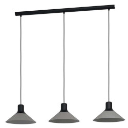 Φωτιστικό Οροφής-Ράγα Abreosa 99512 108x28x110cm 3xE27 28W Grey-Black Eglo
