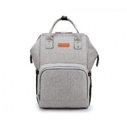 Τσάντα Μωρού Πλάτης Με USB B-160 28x21x45 Grey Ankommling Ύφασμα
