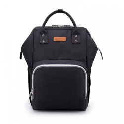 Τσάντα Μωρού Πλάτης B-161 28x21x45 Με USB Black Ύφασμα