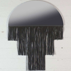 Καθρέπτης Με Κρόσσια 6310-1 50x70cm Black Supergreens Γυαλί