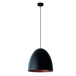 Φωτιστικό Οροφής Egg M 10318 38x150cm 1xE27 40W Black-Copper Nowodvorski