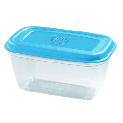 Δοχείο Φαγητού Ermetici GS06465111 18x26cm 3Lt Clear-Blue Gio Style Πλαστικό