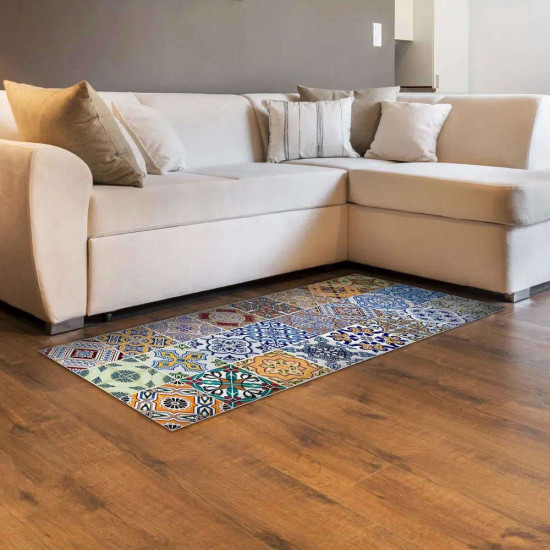 Διάδρομος Βινυλίου Spring Tile Carpet 83183 Multi Ango 50x240 Βινύλιο