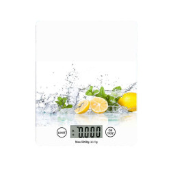 Ζυγαριά Κουζίνας Ψηφιακή Fresh 5kg 01-13288 20,5x16,5cm Multi Estia Γυαλί