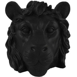 Διακοσμητικό Λιοντάρι 013.787826 20,5x18cm Black Κεραμικό