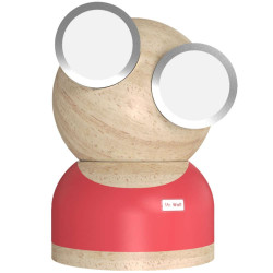 Φωτιστικό Επιτραπέζιο GoggleLamp Mr Watt DH0184RD/MRWATT Red Allocacoc Ξύλο,Αλουμίνιο