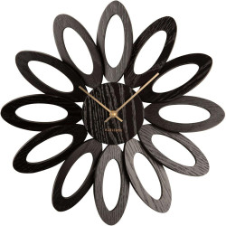 Ρολόι Τοίχου Fiore KA5891BK Φ40x4cm Black Karlsson Ξύλο