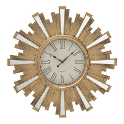 Ρολόι Τοίχου 3-20-925-0044 Φ58x4cm Gold-White Inart Πλαστικό
