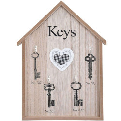 Κλειδοθήκη Keys 373-00-450 Brown-Beige Μελαμίνη