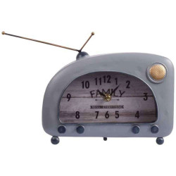Ρολόι Επιτραπέζιο Vintage Radio 125-222-346 22x8x16cm Multi Μέταλλο