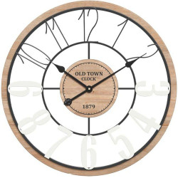 Ρολόι Τοίχου Old Town 1879 125-222-329 60cm Multi Μέταλλο,Ξύλο