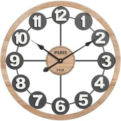 Ρολόι Τοίχου Paris 1928 125-222-331 60cm Multi Μέταλλο,Ξύλο