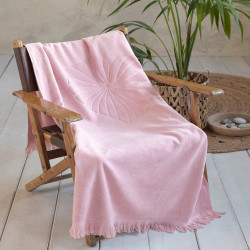 Πετσέτα Θαλάσσης Honolua Jacquard Pink Nima Θαλάσσης 90x160cm 100% Βαμβάκι
