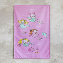 Πετσέτα Θαλάσσης Παιδική Δύο Όψεων Dancing Mermaids Multi Nima Θαλάσσης 70x140cm 100% Βαμβάκι