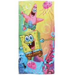 Πετσέτα Θαλάσσης Παιδική 5867 Spongebob Multi Das Home Θαλάσσης 70x140cm 100% Βαμβάκι
