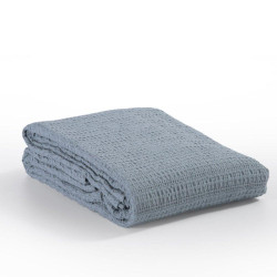 Κουβέρτα Πικέ Cool Dusty Blue Nef-Nef Υπέρδιπλο 220x240cm 100% Βαμβάκι