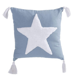 Μαξιλάρι Διακοσμητικό Παιδικό (Με Γέμιση) Hugging Star Blue Nef-Nef 35Χ35 Βαμβάκι-Πολυέστερ