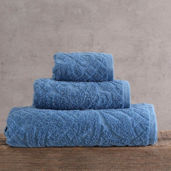 Πετσέτα Imani Blue Ρυθμός Χεριών 30x50cm 100% Πενιέ Βαμβάκι