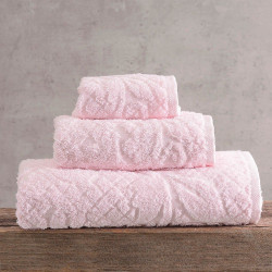 Πετσέτα Imani Pink Ρυθμός Προσώπου 50x90cm 100% Πενιέ Βαμβάκι