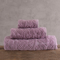 Πετσέτα Imani Purple Ρυθμός Σώματος 70x140cm 100% Πενιέ Βαμβάκι