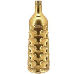 Βάζο Μεταλλικό Μπουκάλι 15-00-22425 Φ20,5x66cm Gold Marhome Μέταλλο